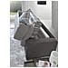 Divano Letto Alicia, Divano A 3 Posti, 100% Made In Italy, Sofà Soggiorno Con Apertura Girevole, In Tessuto Imbottito, Con Braccioli Slim, Cm 200x95h90, Grigio E Antracite - Foto miniatura 4