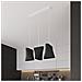Lampadario Blum 2 Bianco Sl. 0770 - Minimalista Lampadari Nero 128x28x28 Cm - Foto miniatura 7