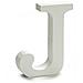 Lettera J Legno Bianco (2 X 16 X 14,5 Cm) (24 Unità) - Foto miniatura 2