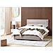 Letto Matrimoniale Con Contenitore Velluto Tortora 180 X 200 Cm Rouen - Foto miniatura 1