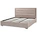 Letto Matrimoniale Con Contenitore Velluto Tortora 180 X 200 Cm Rouen - Foto miniatura 6