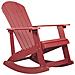 Sedia A Dondolo Rosso Adirondack - Foto miniatura 5