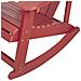 Sedia A Dondolo Rosso Adirondack - Foto miniatura 6