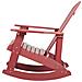 Sedia A Dondolo Rosso Adirondack - Foto miniatura 7