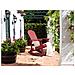 Sedia A Dondolo Rosso Adirondack - Foto miniatura 1