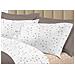 Completo Lenzuola Letto 100% Cotone Made Italy 3027 Disegno Goccia Piazza E Mezza Beige - Foto miniatura 3