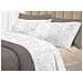 Completo Lenzuola Letto 100% Cotone Made Italy 3027 Disegno Goccia Piazza E Mezza Beige - Foto miniatura 1