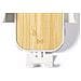 Supporto Per Caricabatterie Da Auto Wireless 15w. Bambù Naturale. Regolabile 11,2x11x7,5 Cm. Colore Bianco - Foto miniatura 2