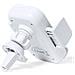 Supporto Per Caricabatterie Da Auto Wireless 15w. Bambù Naturale. Regolabile 11,2x11x7,5 Cm. Colore Bianco - Foto miniatura 4