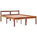 Letto Per Anziani Marrone Cera 140x190 Cm Legno Massello Pino - Foto miniatura 3