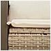Divano da Giardino con Cuscini a 2 Posti Beige in Polyrattan - Foto miniatura 7