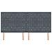 Testiera con Bottoni in Cristallo Tuftati Grigia Scura 200 cm in Velluto - Foto miniatura 4