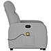 Poltrona Alzapersona Massaggi Reclinabile Grigio Nuvola Tessuto - Foto miniatura 6