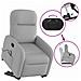 Poltrona Alzapersona Massaggi Reclinabile Grigio Nuvola Tessuto - Foto miniatura 9