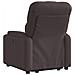 Poltrona Alzapersona Reclinante Elettrica Marrone Scuro Tessuto - Foto miniatura 5