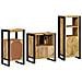 Set di mobili per il bagno 3 pcs Legno di mango massello - Foto miniatura 8