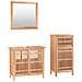 Set Mobili da Bagno 3pz in Legno Massello di Noce - Foto miniatura 1