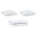 Piumone con cuscini 3 pcs Bianco 240 x 220 cm Microfibra - Foto miniatura 1