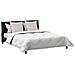 Piumone con cuscini 3 pcs Bianco 240 x 220 cm Microfibra - Foto miniatura 3