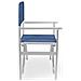 Sedia Regista Ketty In Alluminio Con Seduta E Schienale Blu X 2 Pieghevole - Foto miniatura 3