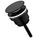 Scarico Per Lavabo In Ottone - Scarico Pop-up A Vite Con Ampio Coperchio Black - Foto miniatura 2