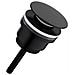 Scarico Per Lavabo In Ottone - Scarico Pop-up A Vite Con Ampio Coperchio Black - Foto miniatura 4