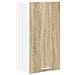 Armadio pensile Riga Quercia Sonoma e Bianca 40 x 31 x 80 cm - Foto miniatura 1