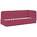 Cornice del letto ad angolo Rosso Vino 80 x 200 cm Velluto - Foto miniatura 6
