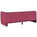 Cornice del letto ad angolo Rosso Vino 80 x 200 cm Velluto - Foto miniatura 9