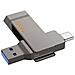 Hoco Pen Drive Ud15 Chiavetta Usb + Usb-c Usb 3.2 128gb Grey - Memory Otg Per Pc E Smartphone - Foto miniatura 1