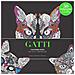 Gatti. Black premium. Colouring book antistress - Foto miniatura 1