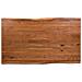 Tavolo Da Pranzo Bordo Vivo In Legno Di Acacia Finitura Teak 160x90x76 - Foto miniatura 6