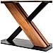 Tavolo Da Pranzo Bordo Vivo In Legno Di Acacia Finitura Teak 160x90x76 - Foto miniatura 8