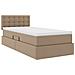 Letto con contenitore e LED con led Cappuccino 90 x 200 cm - Foto miniatura 6