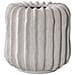 Portavaso In Ceramica Grigia Costolata Vikasa Home Ø15x15 Cm - Foto miniatura 1