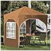 Tenda per feste a pop-up 192 x 192 x 245 cm Beige - Foto miniatura 2