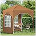 Tenda per feste a pop-up 192 x 192 x 245 cm Beige - Foto miniatura 3
