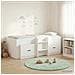 Struttura Letto Loft con Armadietto con porta 3 pcs Bianco - Foto miniatura 2