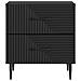 Armadio da Notte con cassetto 2 pcs Nero 43 x 34,5 x 47,5 cm - Foto miniatura 5