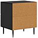 Armadio da Notte con cassetto 2 pcs Nero 43 x 34,5 x 47,5 cm - Foto miniatura 7