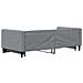 Divano Letto con Letto Estraibile Grigio Chiaro 100x190 Tessuto - Foto miniatura 5