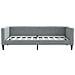 Divano Letto con Letto Estraibile Grigio Chiaro 100x190 Tessuto - Foto miniatura 7