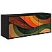Mobile TV da Parete BONN 102 x 33 x 40 cm Rovere Nero - Foto miniatura 1