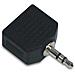 Adattatore Audio Stereo 1 Jack M D. 3,5mm 2 Jack F D. 3,5mm - Foto miniatura 1