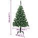 Albero Natale Artificiale con Supporto Acciaio 210 cm 910 Rami - Foto miniatura 5