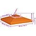 Telo di Ricambio per Gazebo 310g /m² Arancione 3x3m - Foto miniatura 4