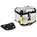 Box Bauletto Posteriore Moto Alluminio 45l Argento - Foto miniatura 4