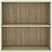 Libreria A 2 Ripiani Rovere Sonoma 80x30x76,5 Cm In Truciolato - Foto miniatura 4