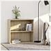 Libreria A 2 Ripiani Rovere Sonoma 80x30x76,5 Cm In Truciolato - Foto miniatura 1