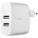 Caricabatterie WCD001VF1MWH con Due Porte USB Tipo A per Dispositivi Mobili Bianco - Foto miniatura 2
